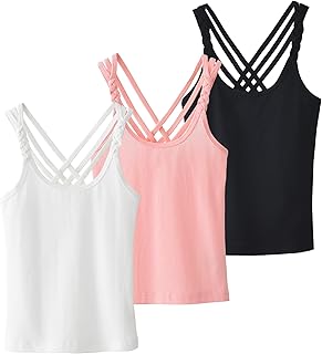 Camiseta interior de algodón para niña, paquete de 3 unidades, ropa interior cómoda, colores normales, 3-12 años