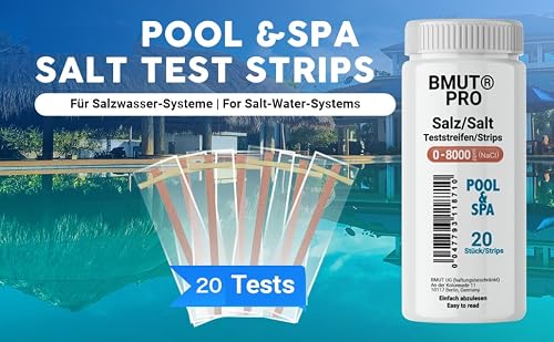 Miniatura 5 de 20 Pruebas De Agua Salada Para Piscina Y Spa, 0-8000 Ppm, Concentración De Cloruro De Sodio
