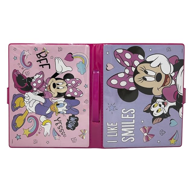 Foto 6 de 8 de Maletín con colores para niños Minnie y Daisy Disney set 65 piezas de colores y papelería kit dibujo y pintura