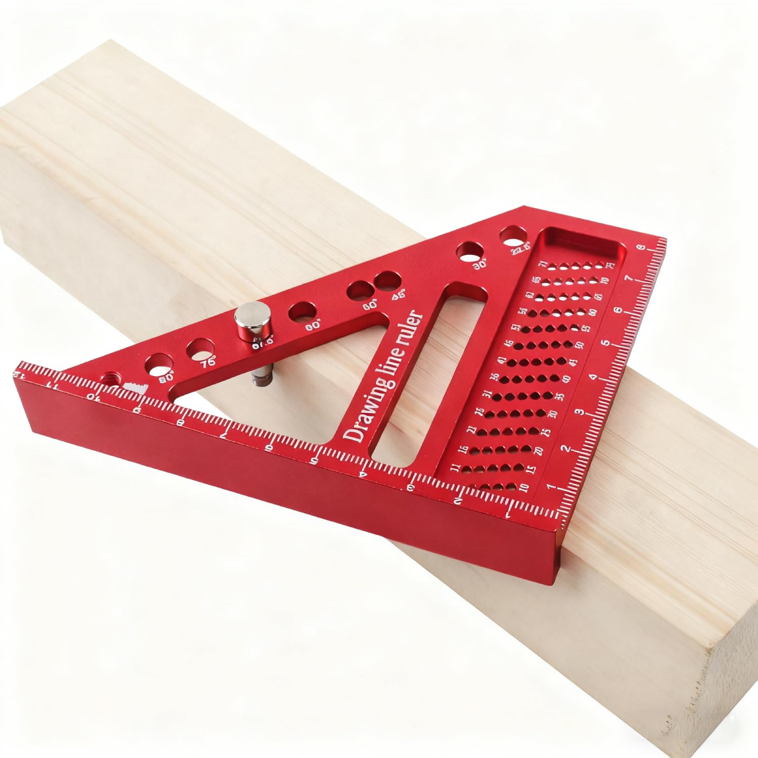 3D Carpenter Square, 22.5-90° Multi-Angle Aluminum Alloy Square, Measuring Ruler for Engineers and Carpenters