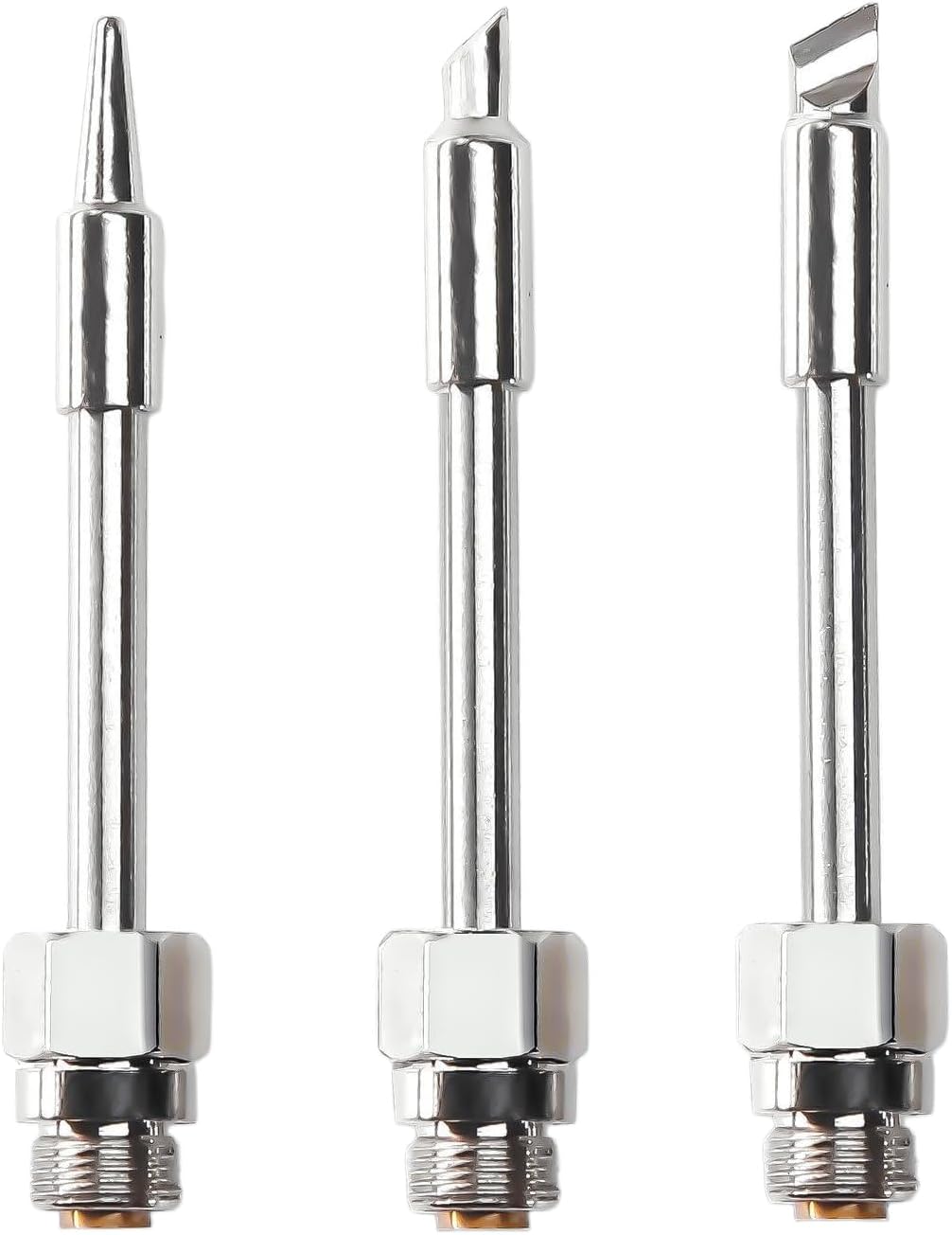 510 Upgraded Integrated Soldering Iron Tip Set, 510-B‌/C/K 3 Items | 8W-10W USB Solder Tip, Fast Heating, Detachable, Phone/PC Repair, DIY Welding & Wire Soldering