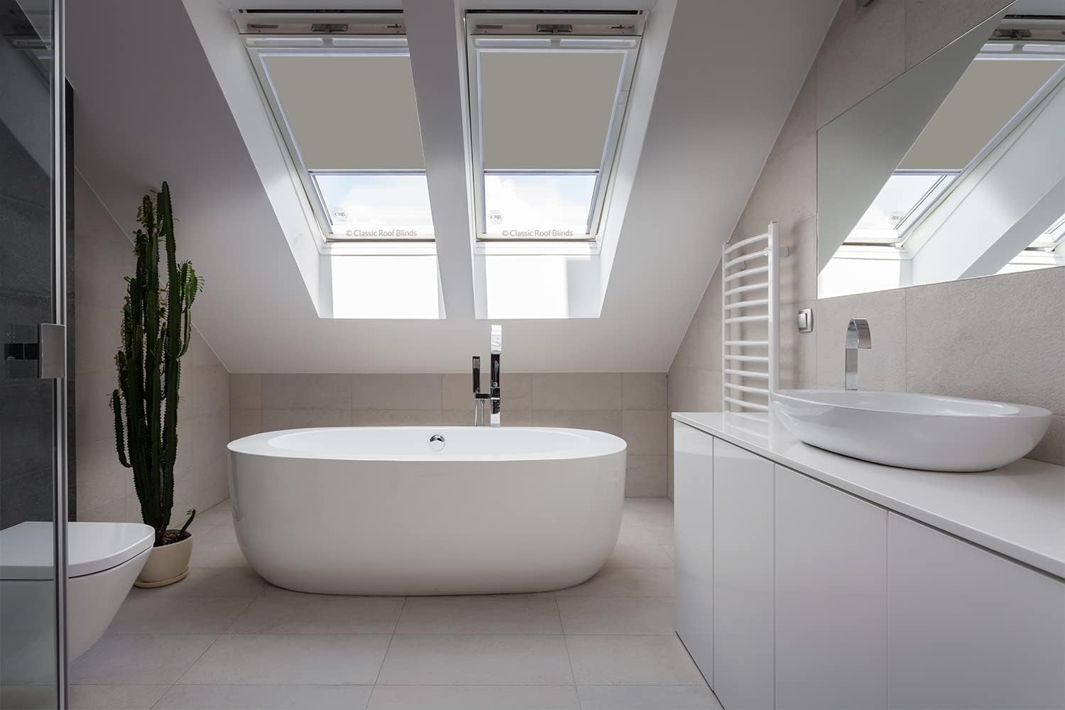 Rolety do okien dachowych VELUX, roleta zaciemniająca, jasnoszara S06, 606 i 4