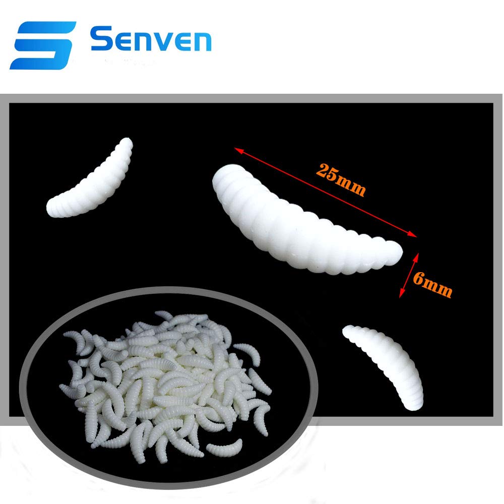 40 Esche Artificiali In Silicone Morbido - Vermi Finti Per Pesca, Verdi, Rosa, Multicolore - Foto 12