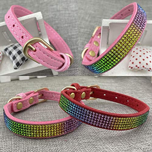 Newtensina 2 Pezzi Colorato Diamante Collare per