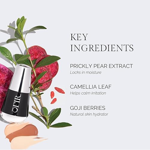 Miniatura 5 de OFIR Skin Satin - Base de cobertura media  Vegano  Protección de luz azul  Sin arrugas  1 onza líquida  Cocoa - Deep Neutral