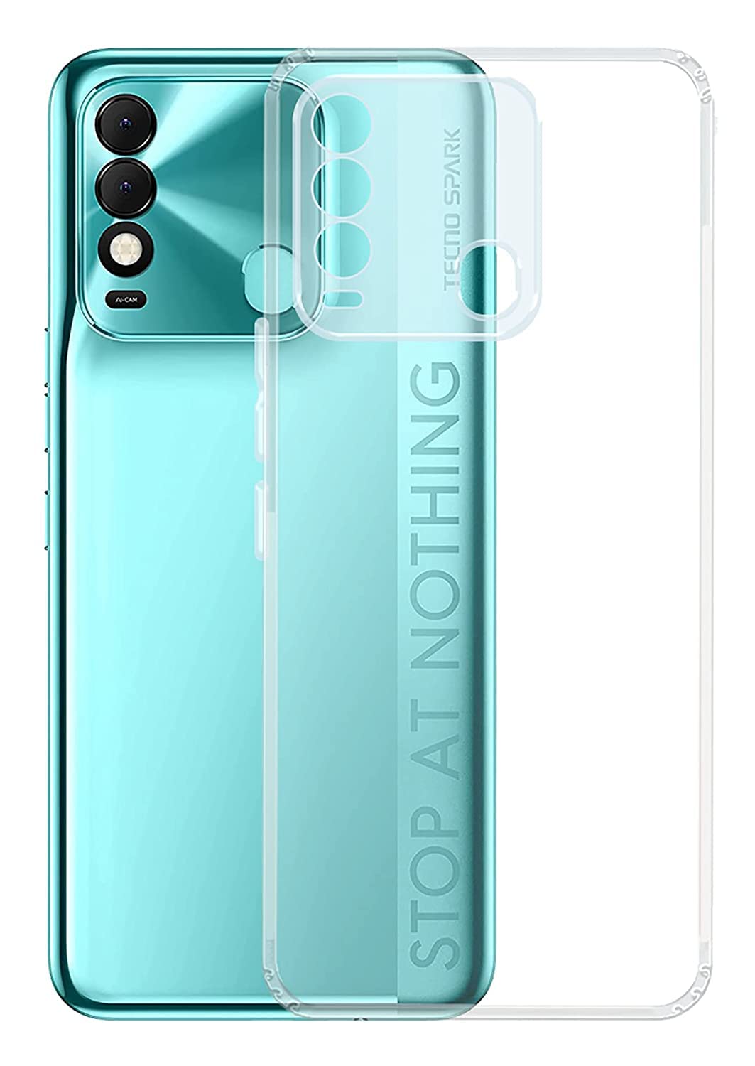 Dashmesh Shopping Back Case Cover for Tecno Spark 8T (Transparent | Crystal Clear | Soft Flexible) (B0B68SH826) Amazon Price History, Amazon Price Tracker