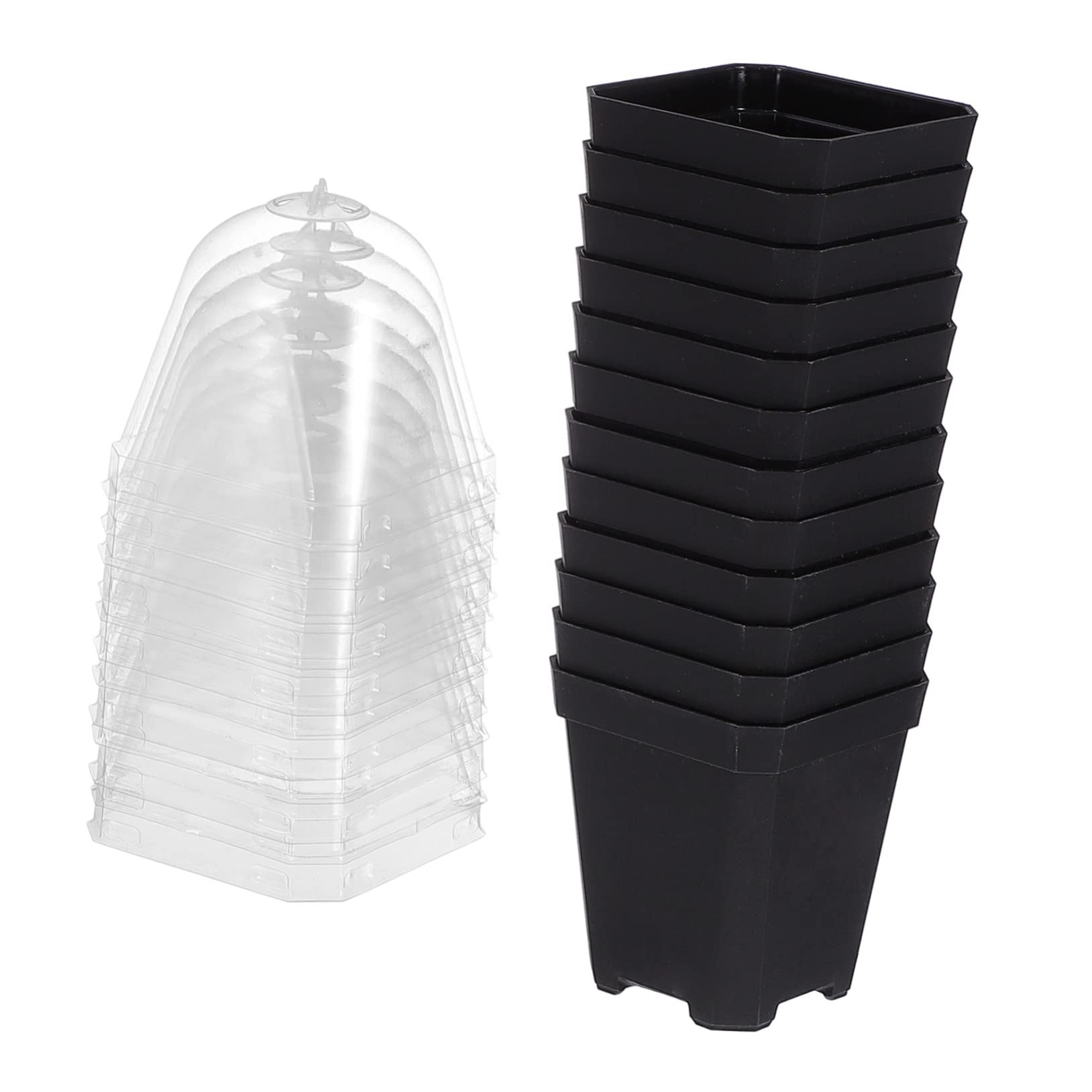 Sosoport 10pezzi Da Vivaio in Plastica Per e Piante Di Drenaggio Leggero e Resistente Riutilizzabile Per Semina e Trapianto