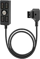 Vista 1 de Chikoni D-tap macho a 4 puertos hembra, divisor de cable de alimentación, conector concentrador adecuado para Anton Bauer V-Mount ARRI RED cámara