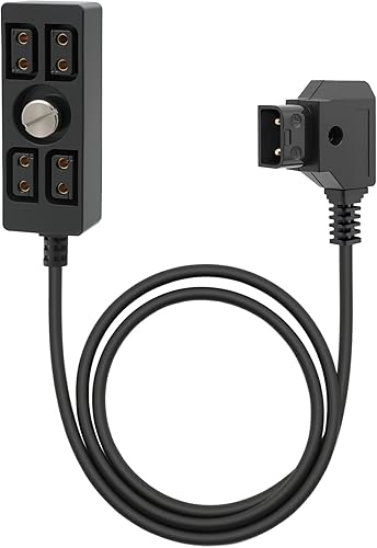 Chikoni D-tap macho a 4 puertos hembra, divisor de cable de alimentación, conector concentrador adecuado para Anton Bauer V-Mount ARRI RED cámara