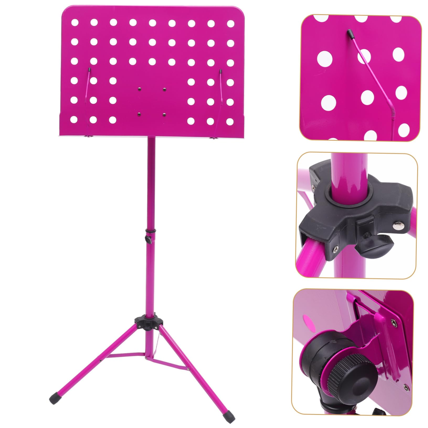 ifundom Supporto per Spartiti Musicali in Lega di Alluminio Pieghevole E Telescopico per Chitarra Violino E Sassofono. Supporto per Spartiti Musicali.