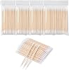 Cotton Buds, 400Pcs Double Pointed Tip Swabs, Wood Handle Small Pointed Tip Head Cotton Sticks for Eyebrow, Eyeline, Tattoo, Beauty, Make-up, Nail Polish, Jewelry, Arts and Crafts Clean
