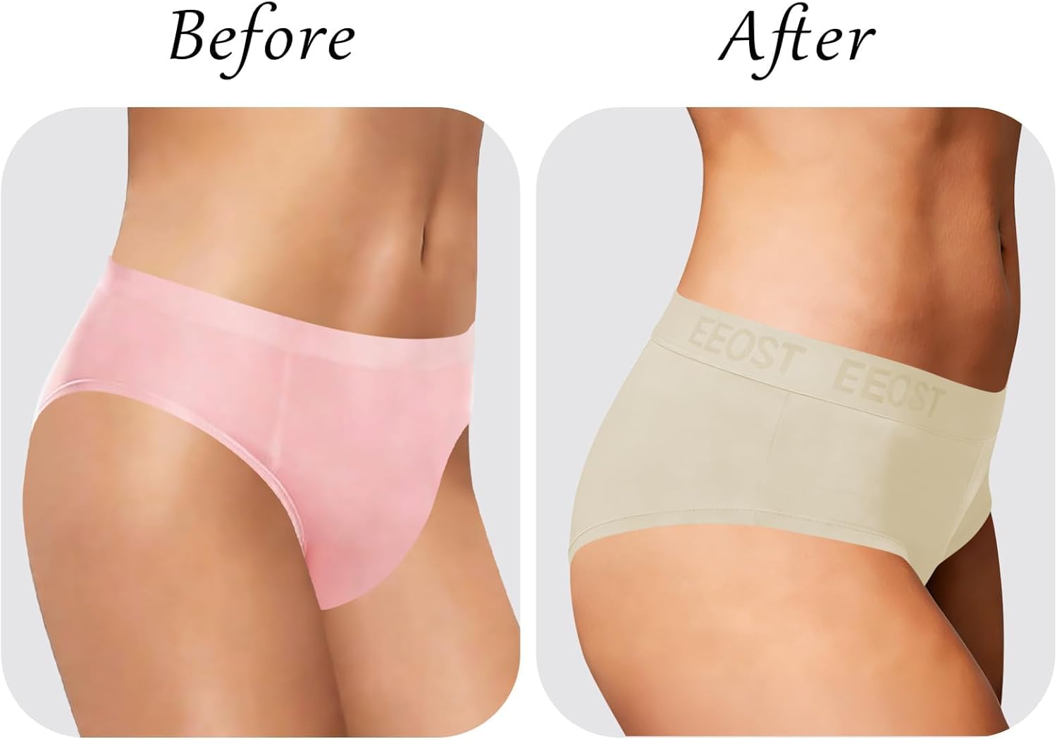 Gaff Panties Tucking Underwear for Mtf Trans Women Boy Shorts Style with Wide Elastic Waistband - Image 3