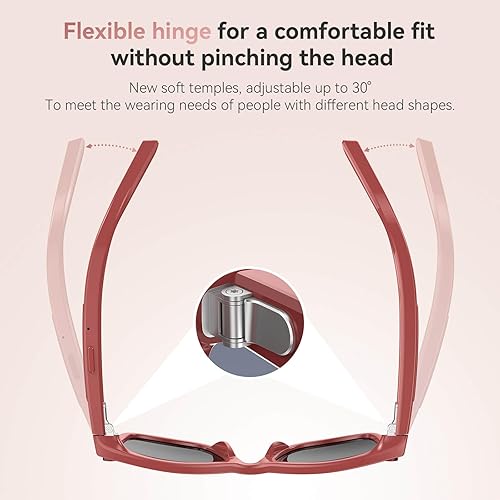 Miniatura 8 de Edición exclusiva gafas inteligentes con cámara cámara de 8 MP que admite grabación de video HD 1080P, grabación de fotosvideosaudio, batería de 410