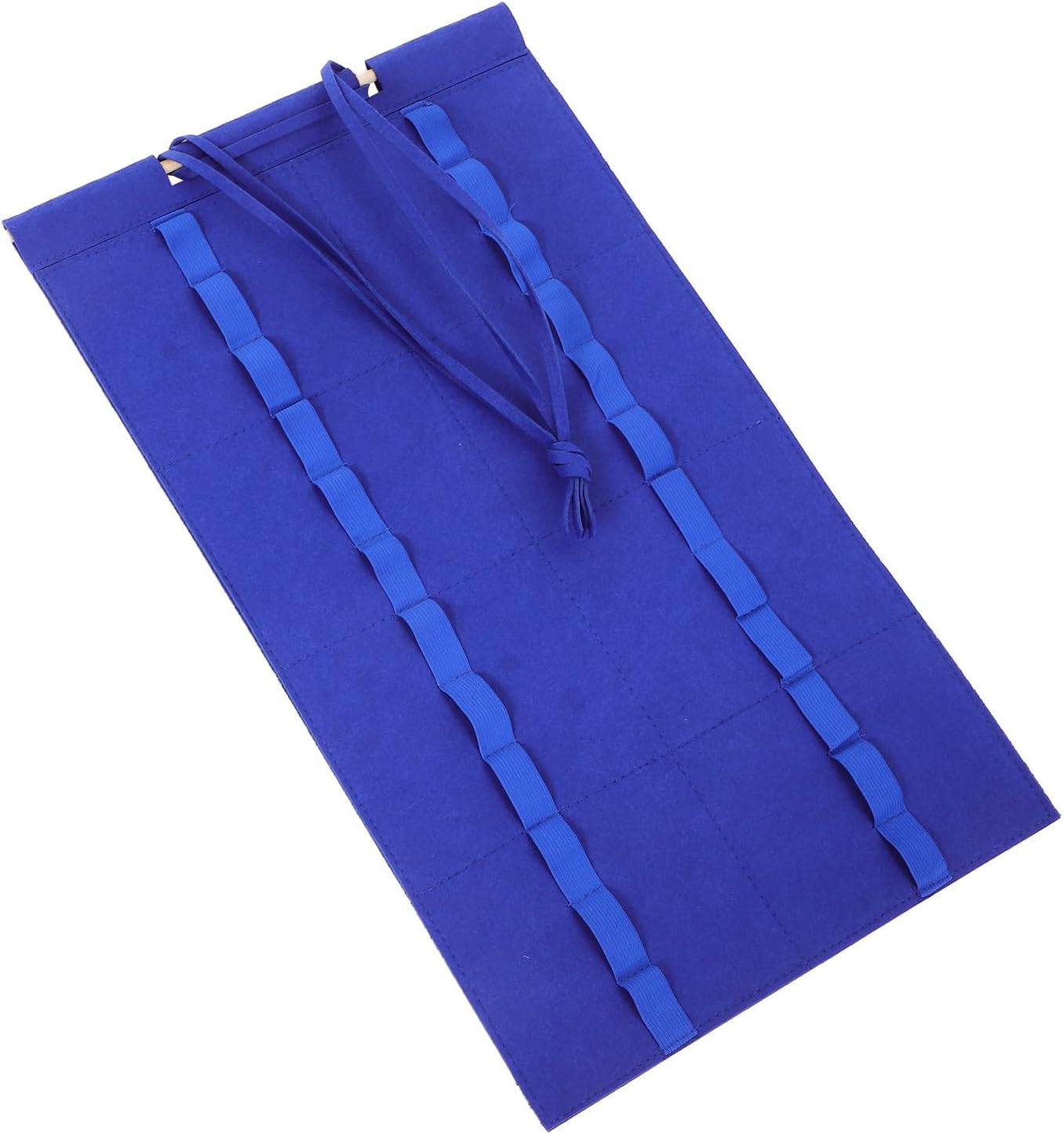 SUPVOX Taekwondo Belt Display Organizer Bag with Felt Material Hanging Wall Belt Holder for Martial Arts Suitable for Doors and Rooms Multi-Occasion Use Blue Color