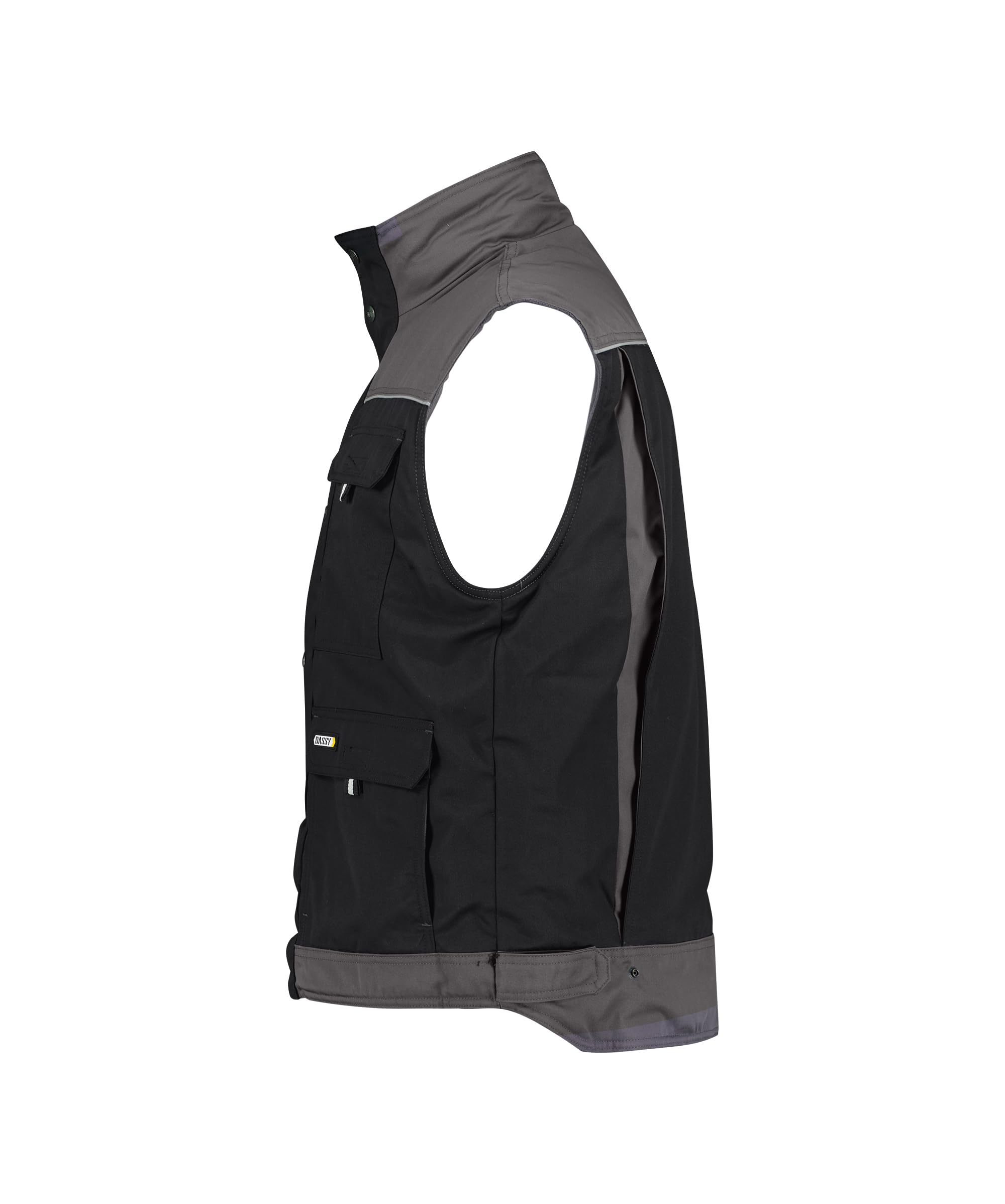 DASSY® Hulst Zweifarbige Weste - Größe M - SCHWARZ/ZEMENTGRAU