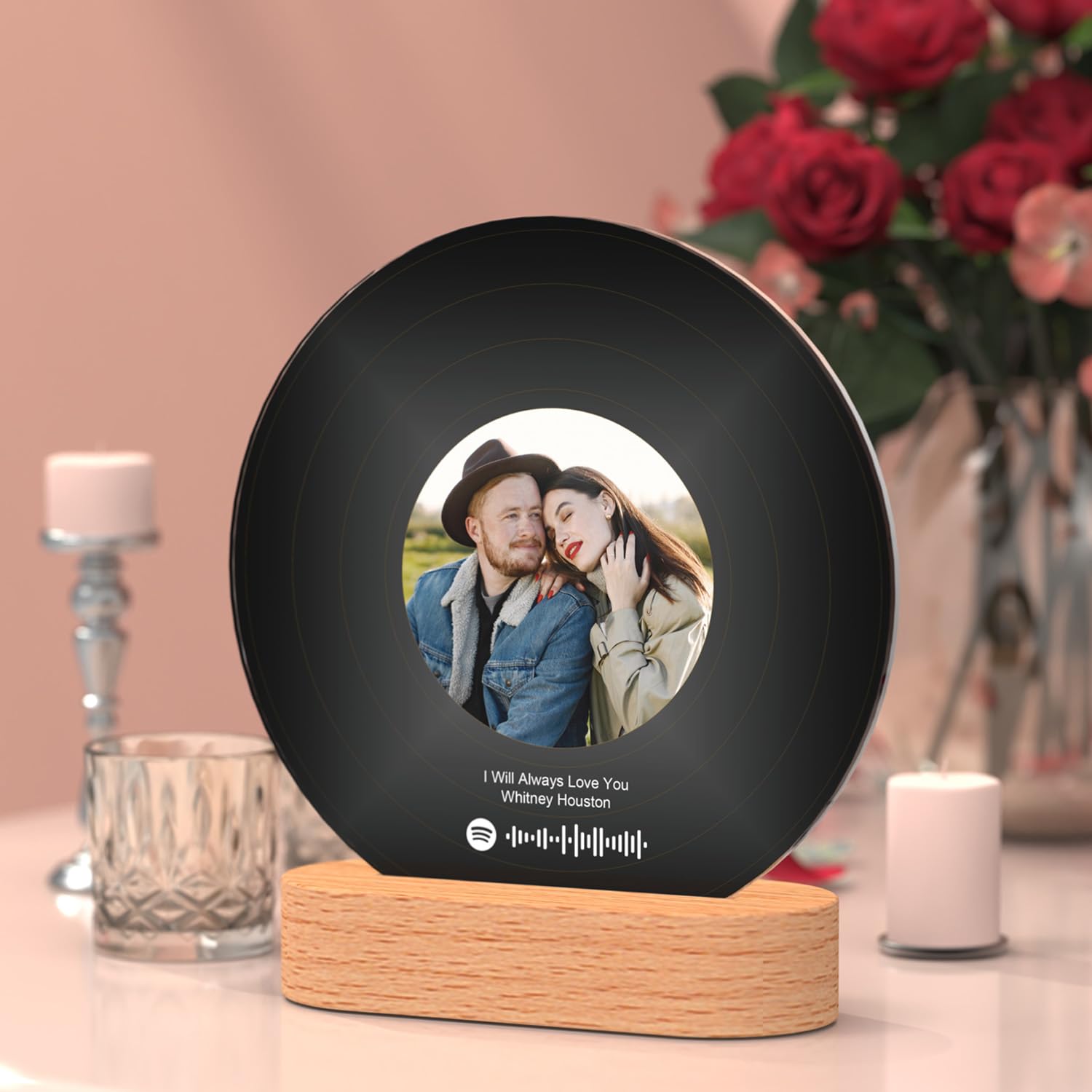 Amazon.com - Rainsar Personalized Spotify Vinyl Record, Scannable