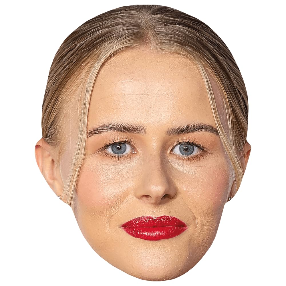 Hannah Hampton (Lipstick) Celebrity Mask, Flat Card Face, Fancy Dress Mask