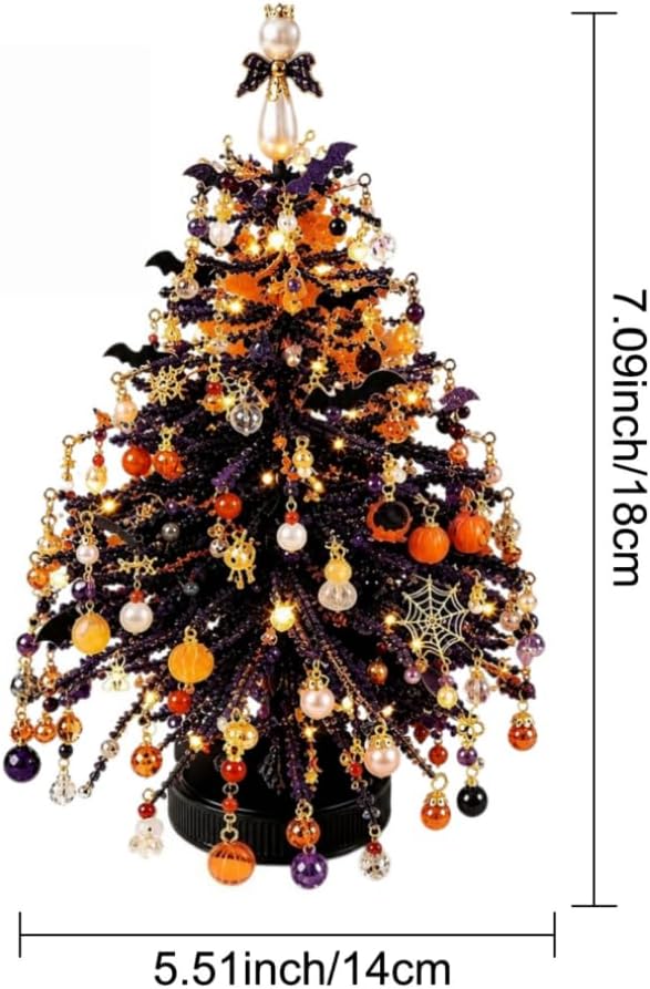 DIY Beaded Christmas Tree,DIY Beaded Christmas Tree Kit with String Lights