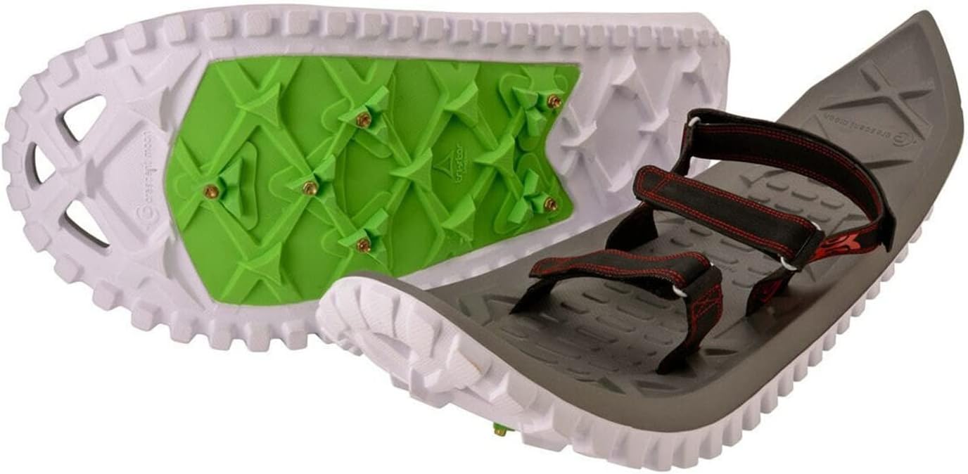 Crescent Moon EVA Unisex Ultralight EVA Foam Snowshoes for Men & Women Adults, for Hiking and Running, with Dual Density Rocker Cloud Deck and Ice Spikes