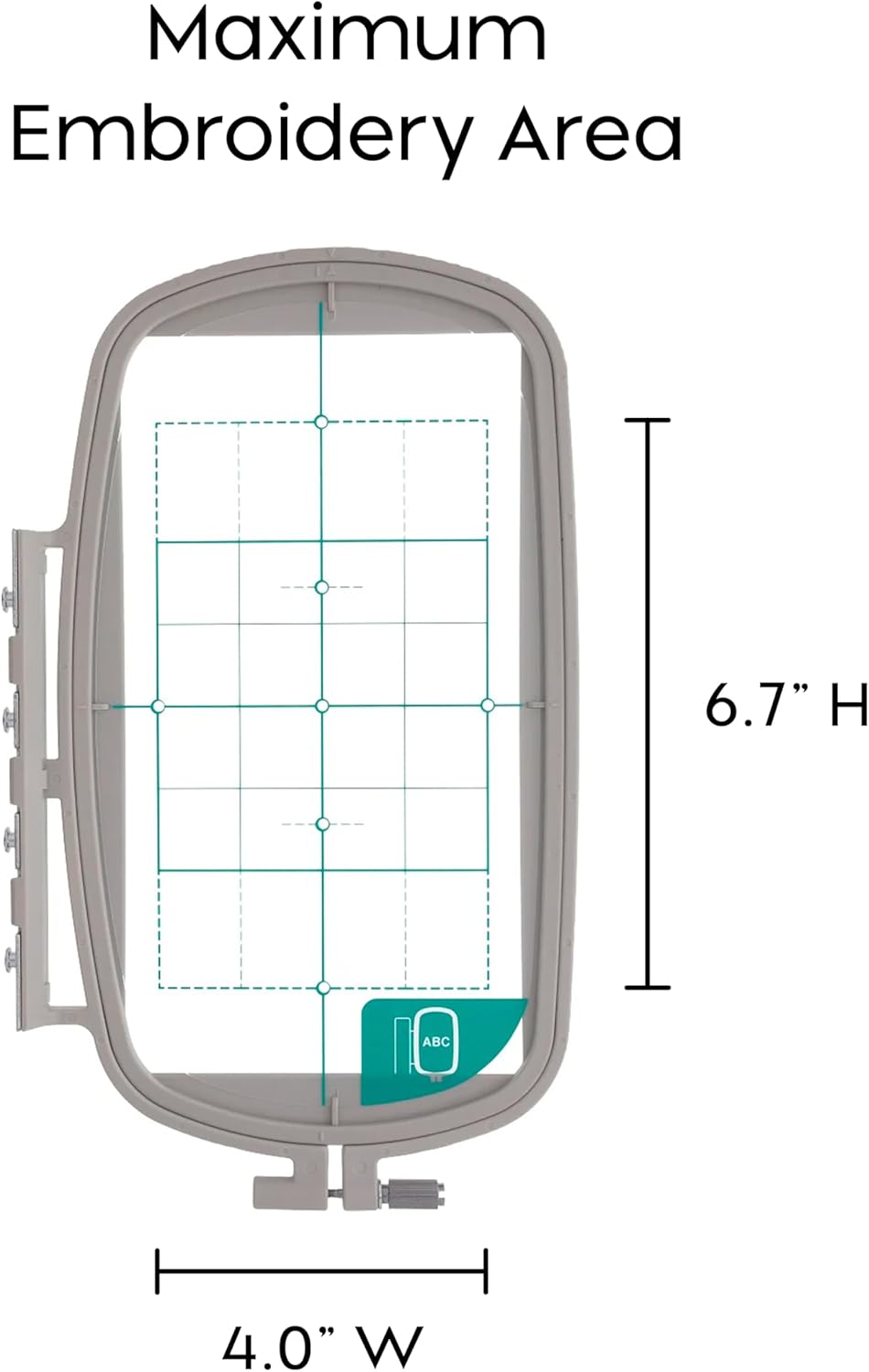 Brother SA434 4-Inch-by-6 3/4-Inch Large Machine Embroidery Hoop