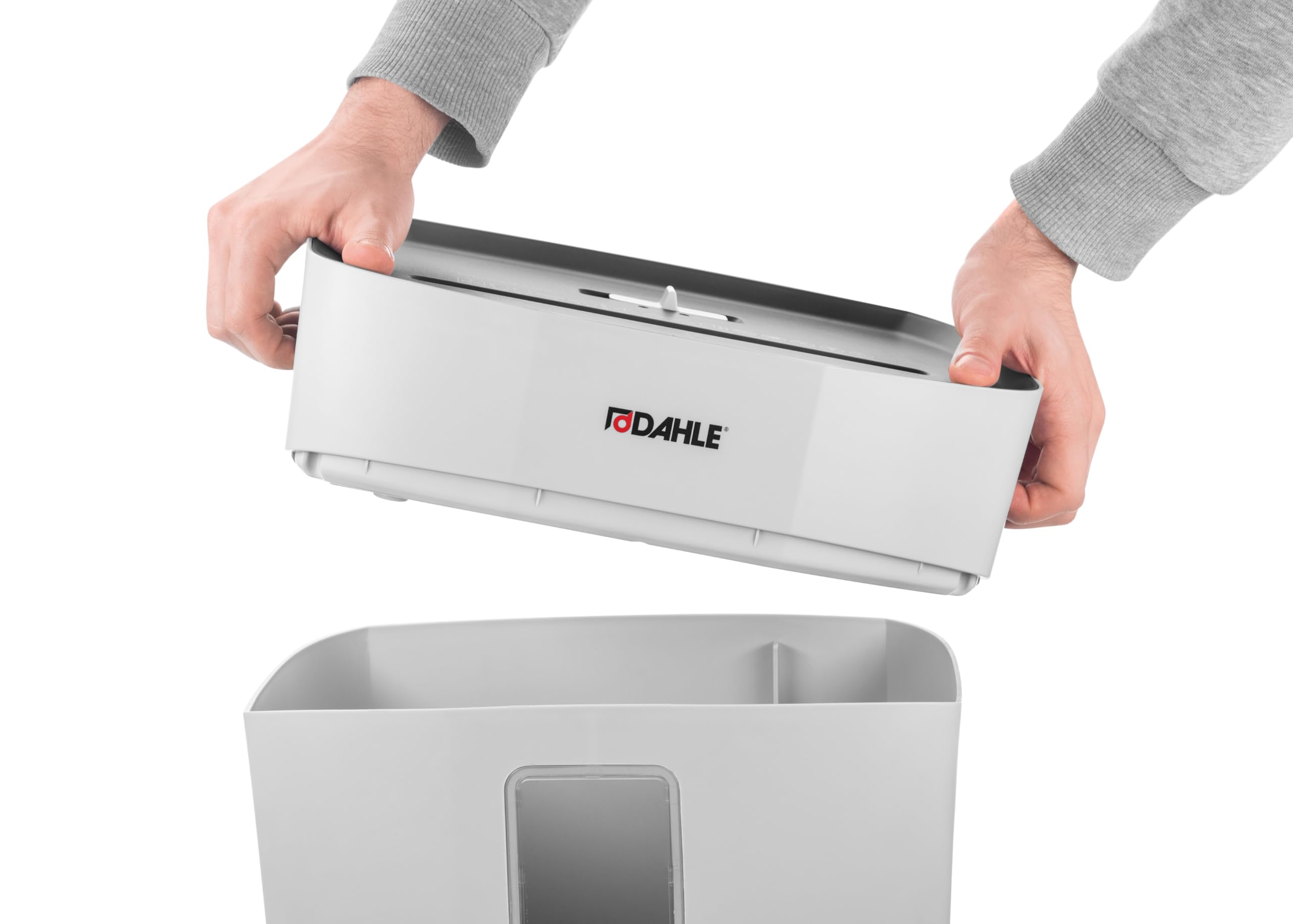 Dahle PaperSAFE PS 120 distruggidocumenti (8 fogli, livello di sicurezza P4, taglio a particelle, privo di olio e manutenzione, 12 litri), grigio