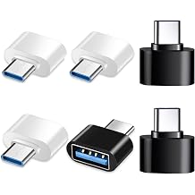 USB C Adapter 6 Pieces, USBC to USBA OTG Compatible with Huawei Galaxy S22 S21 S20 Pixel Xiaomi MacBook Pro Type C Phones, Tablets and More