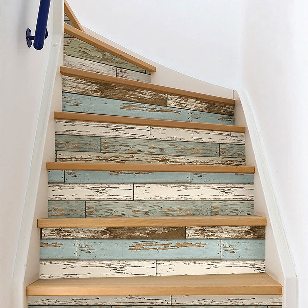 壁紙屋本舗 NuWallpaper Peel & Stick Wallpaper, Vinyl, Blue,NU2188, 8 x 53 cm - Image 3