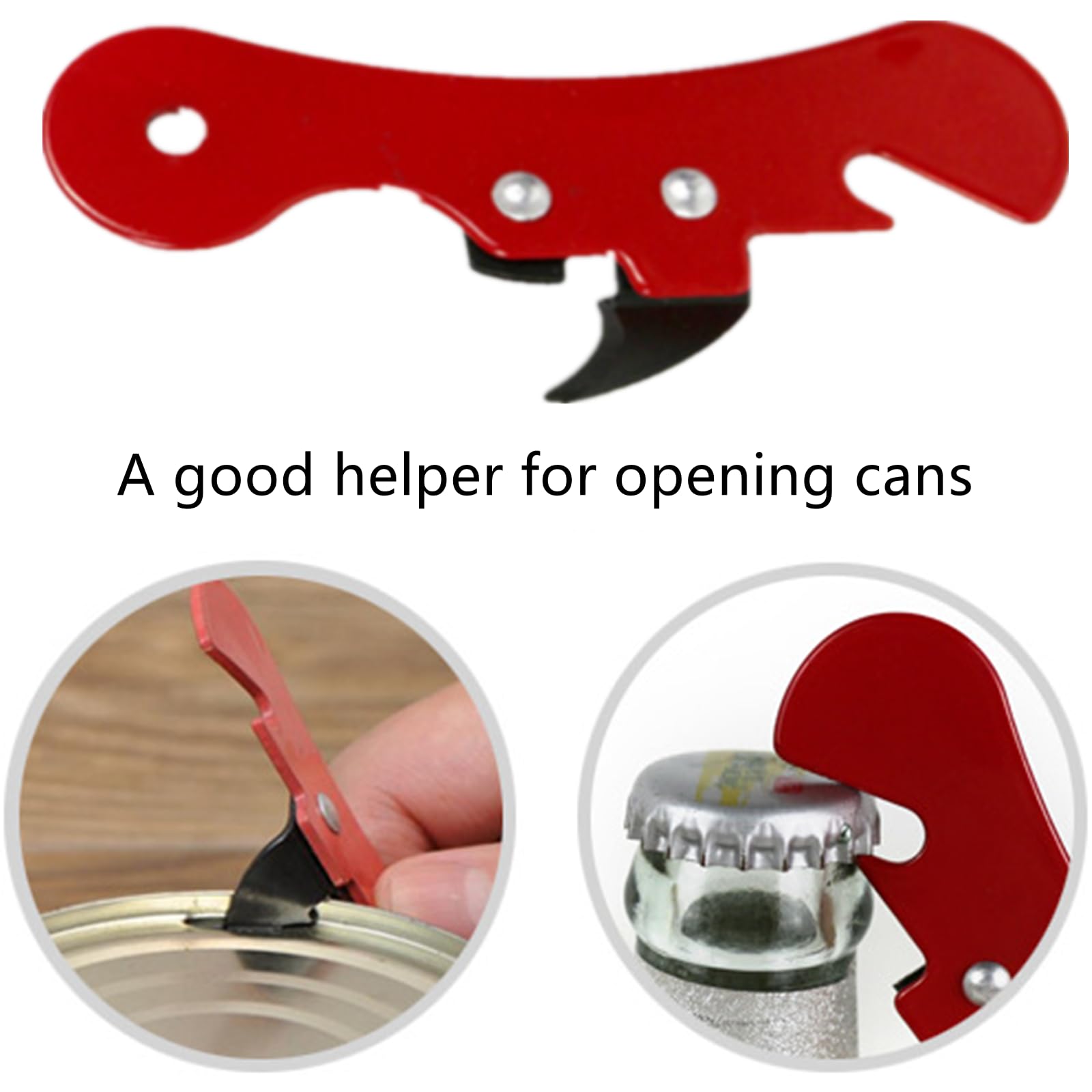 2 abrelatas manual, abrebotellas portátil, multifuncional, para camping, abrebotellas de cerveza, herramientas de cocina prácticas, abridor de tarros, abridor de tarros