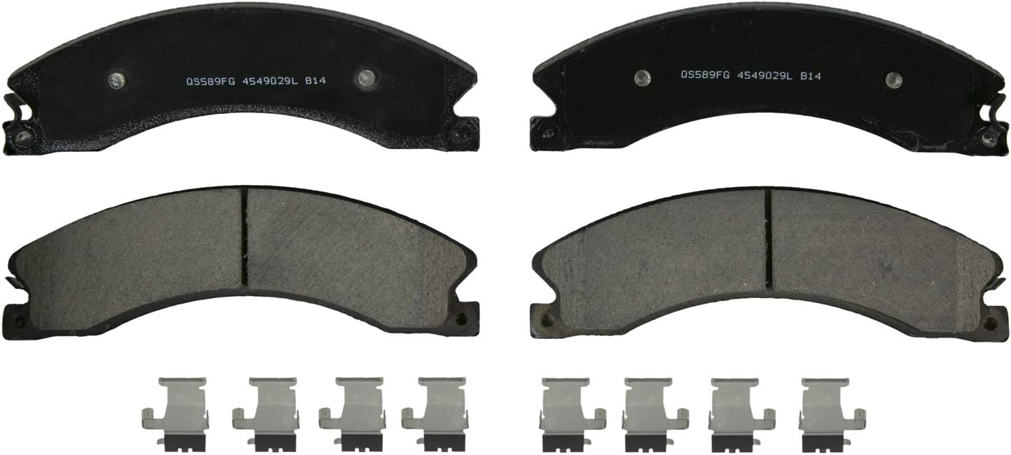 Wagner QuickStop ZD1411 Front, Rear Disc Brake Pad Set for 2015 Chevrolet Silverado 2500 HD
