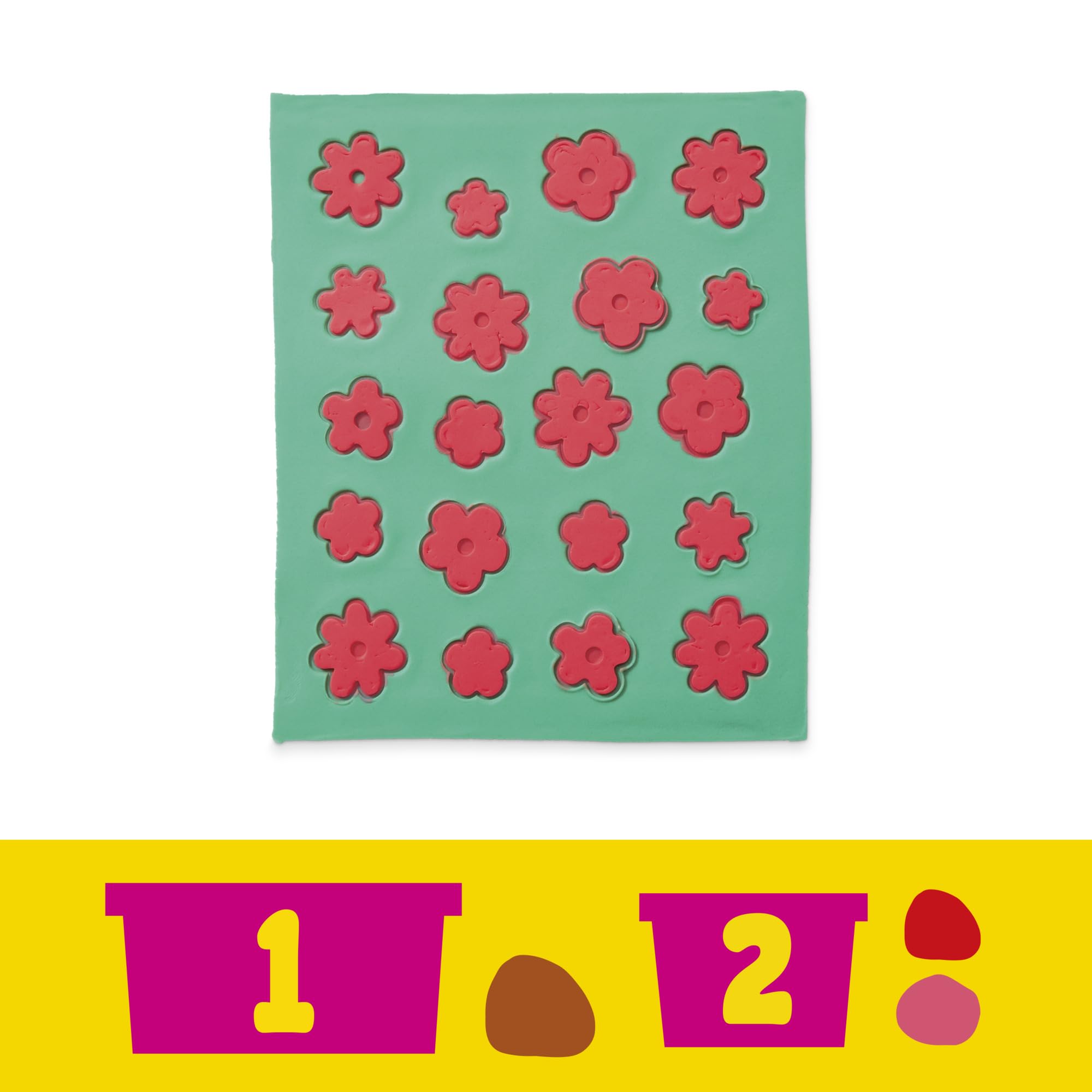 Play-Doh Barbie Blumen und Fransen Set, Puppenkleidung mit Modelliermasse & 9 Modeaccessoires, Kunst & Handwerk für Mädchen & Jungen ab 5 Jahren
