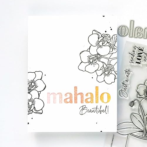 Miniatura 4 de Ellen Hutson, Essentials by Ellen, Juego de sellos y troqueles de orquídea Mondo