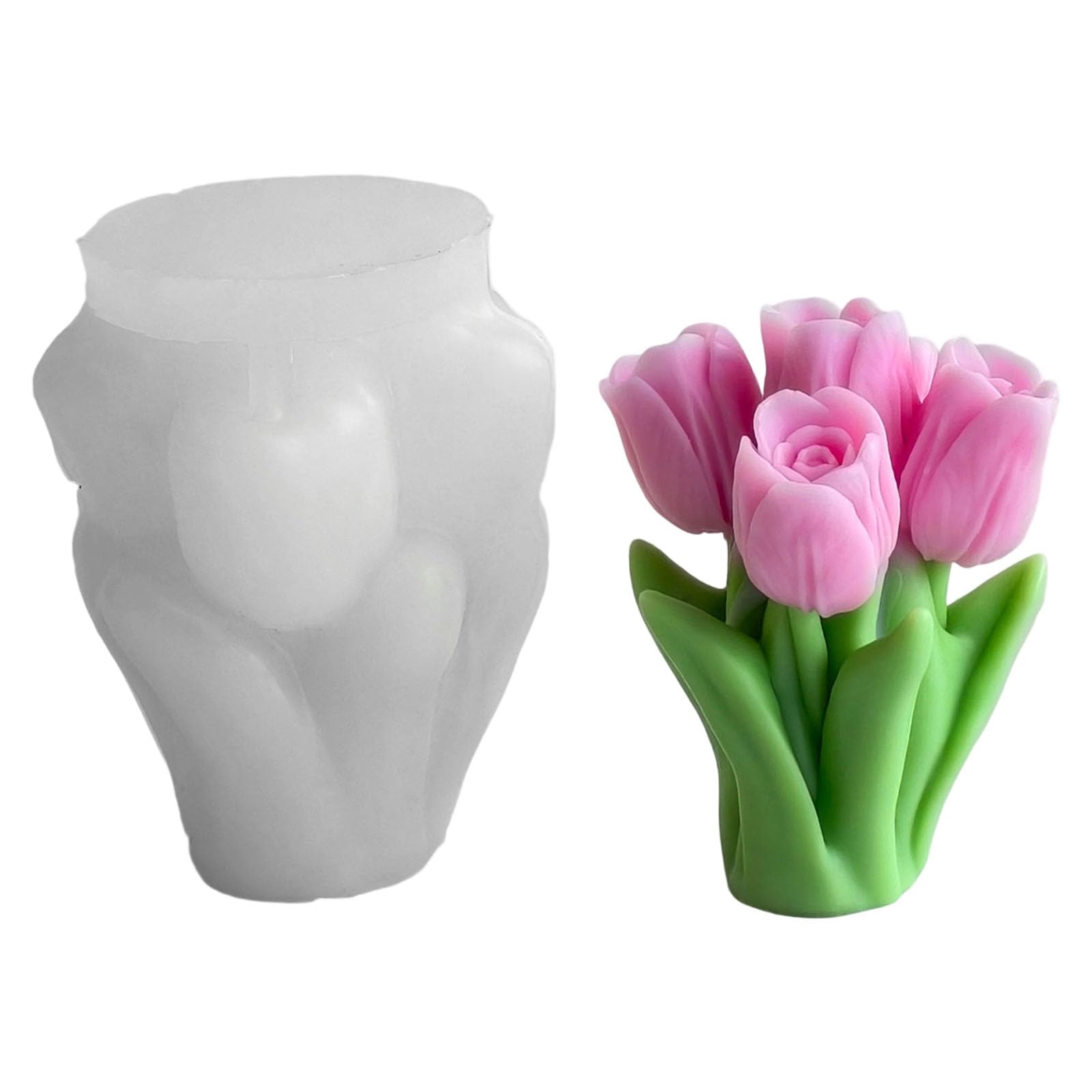 NEWFT Flower Shape Silicone Unique Candle Making Silicone Texture for Home Crafting and Unique Candle Creation