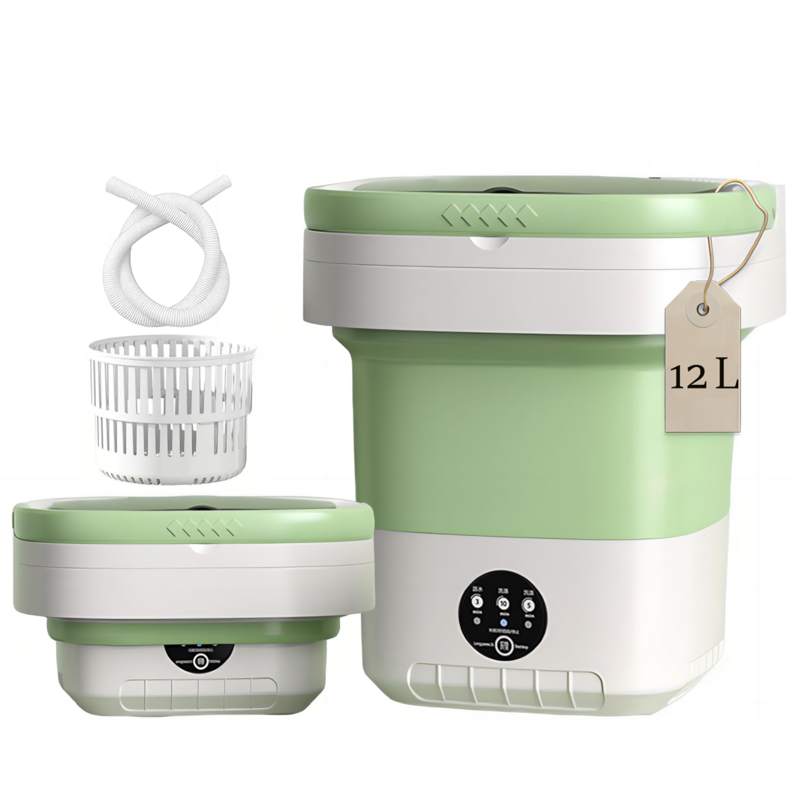 LumenOrbit小型洗濯機折りたたみ式 ミニ洗濯機洗濯5/10分・脱水3分 Amazon.co.jp: LumenOrbit 小型洗濯機【5/10分洗濯・3分脱水・1年間の