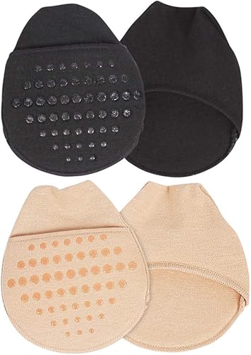 EXCEART 2 pares de almohadillas para el antepié para mujer, calcetines invisibles sin costuras, calcetines invisibles sin almohadillas para zapatos,
