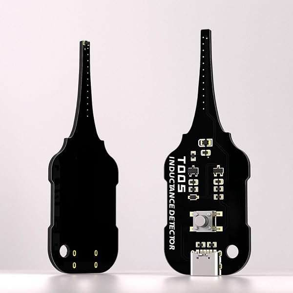 Testeur de capacitance Testeur de bobine de carte mèreDétecteur Portable Précis Appareil de Test pour Électricien Détecteur d'Inductance Pour Électronique Débutants Professionnels (Black-A,One Size) - 3