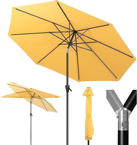 Miniatura 57 de Tempera Patio Market Outdoor Table Umbrella with Push Button Tilt and Crank,Large Sun Umbrella with Sturdy Pole&Fade resistant canopy,Easy to set