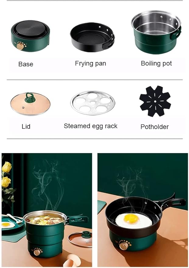 Olla Eléctrica de Viaje Portátil 110V/220V para Cocinar, Hervir y Guisar miniatura 7