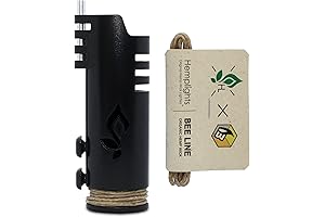 Hemp Wick Holder for Stylish And Easy Lighting (Black)