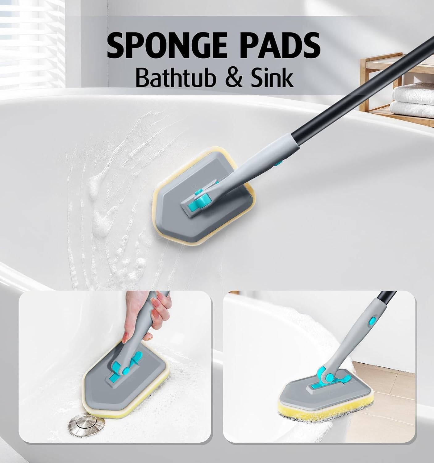 Brosse à récurer à Long Manche pour Le Nettoyage de la Douche et