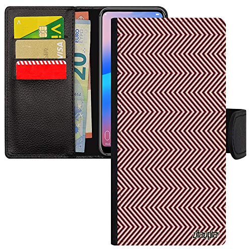 Coque portefeuille Samsung S21 pour femme look moderne effet triangle graphique