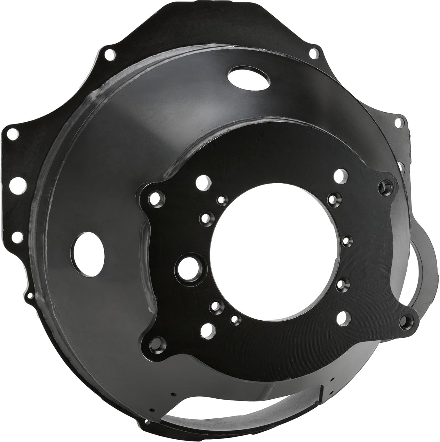 Speedway Motors SBC/BBC Bellhousing for Muncie/Saginaw/T5, CNC-Finished, Durable Black Zinc Finish, Includes Inspection & Starter Hole Covers, Fits 153-Tooth Flywheel