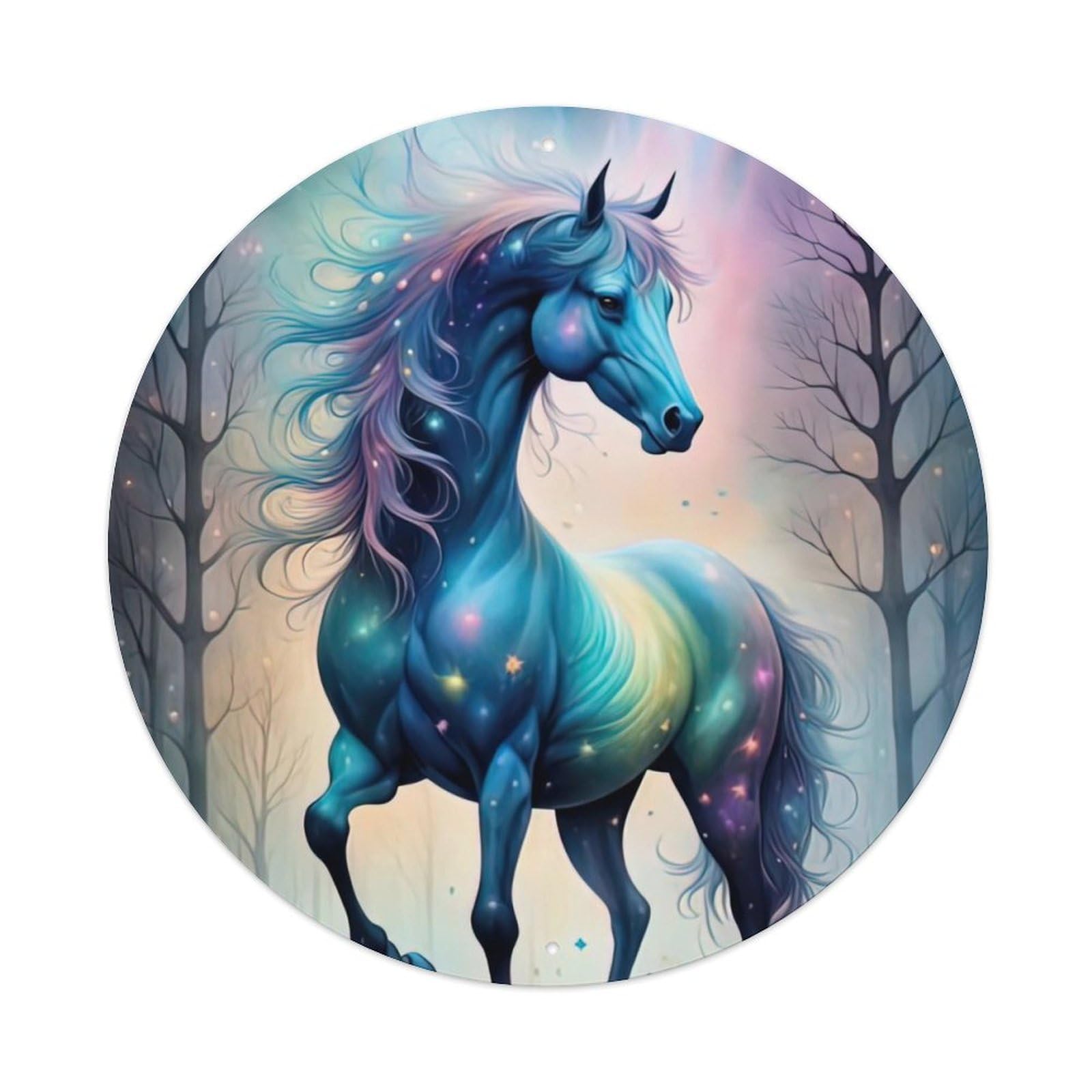 Animal Colourful Horses Metal Tin Sign