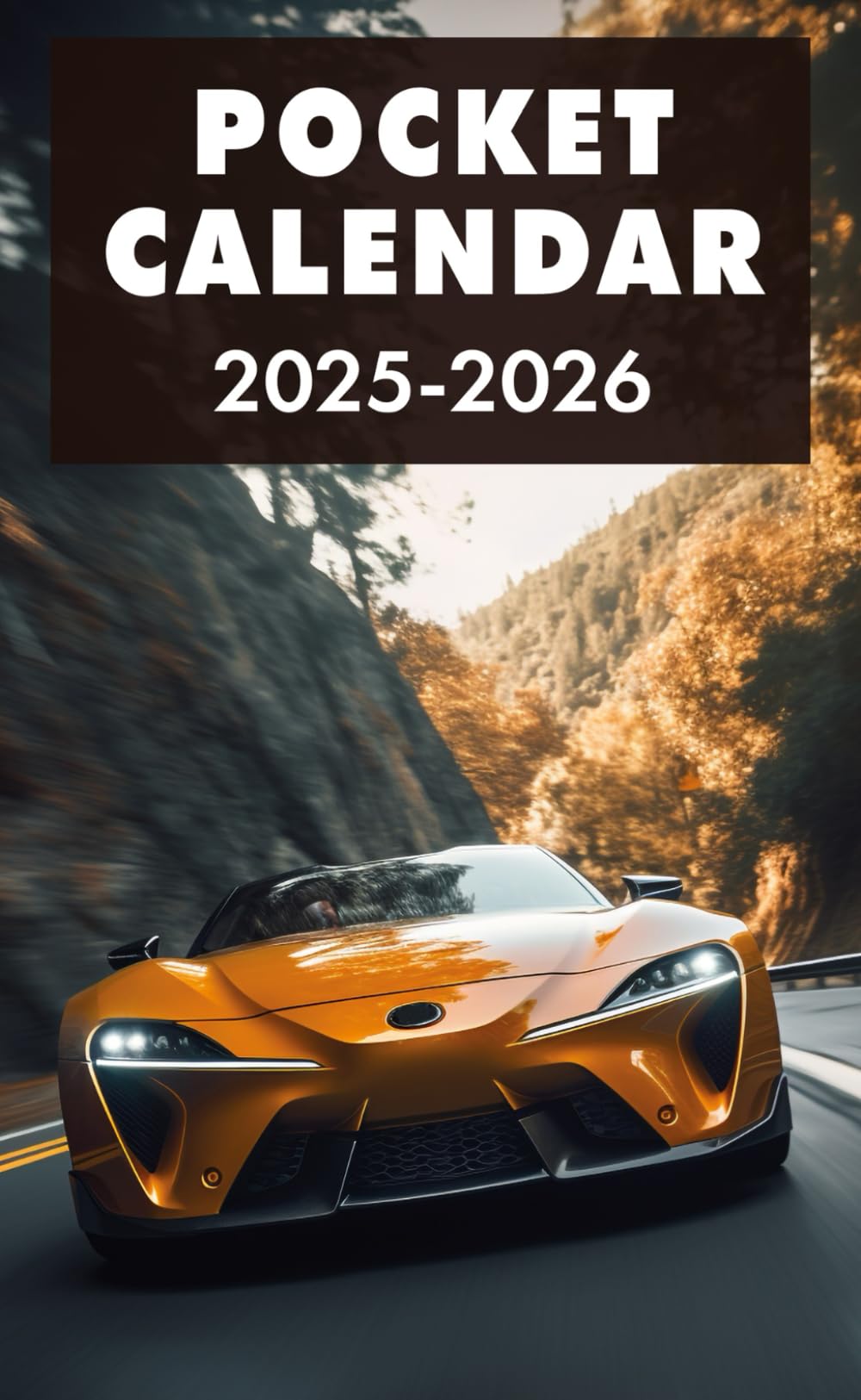 Pocket Calendar 2025-2026 for Purse - Car v2 | 2 Year Pocket Planner January 2025 - December 2026 | Small Pocket Size 4 x 6.5