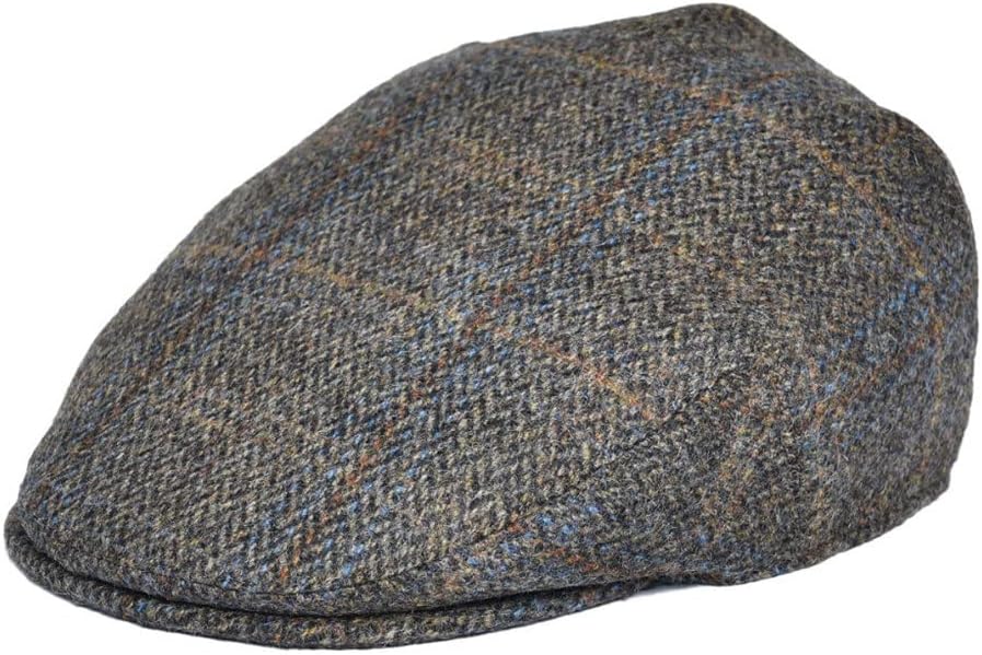 Wool Ivy Cap Herringbone Flat Caps Tweed Hat Driving Hats