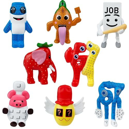 CRGANGZY 6/8 delar Steal A Brainrot 67 Aktion Figurer Set, Samlarfigurer för Fans, Spelkaraktärer Dockor för Samlare och Kul På Kontoret