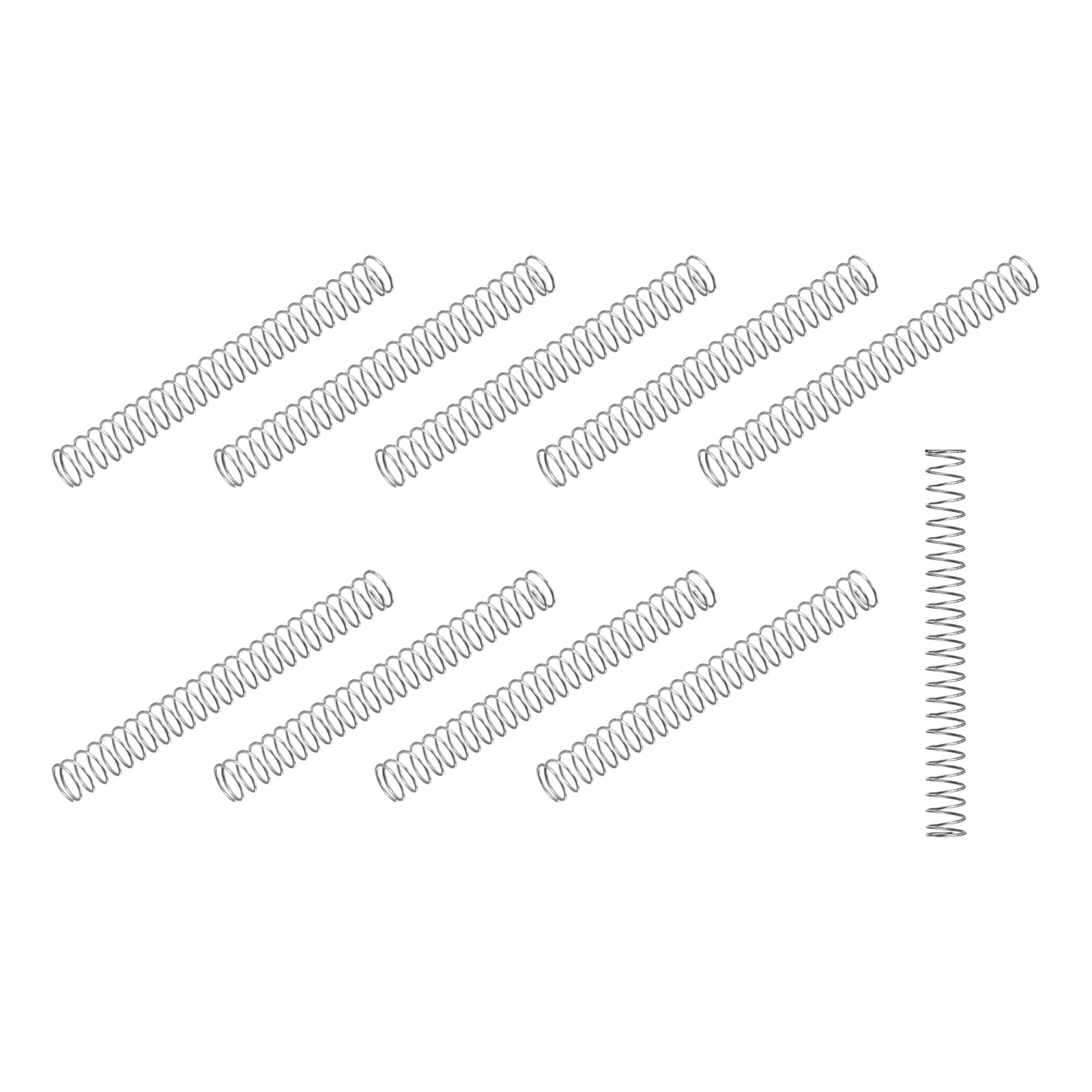 METALLIXITY Compression Spring (0.4x5mm OD,25mm Free Length) 10Pcs, Silver — Amazon image 27