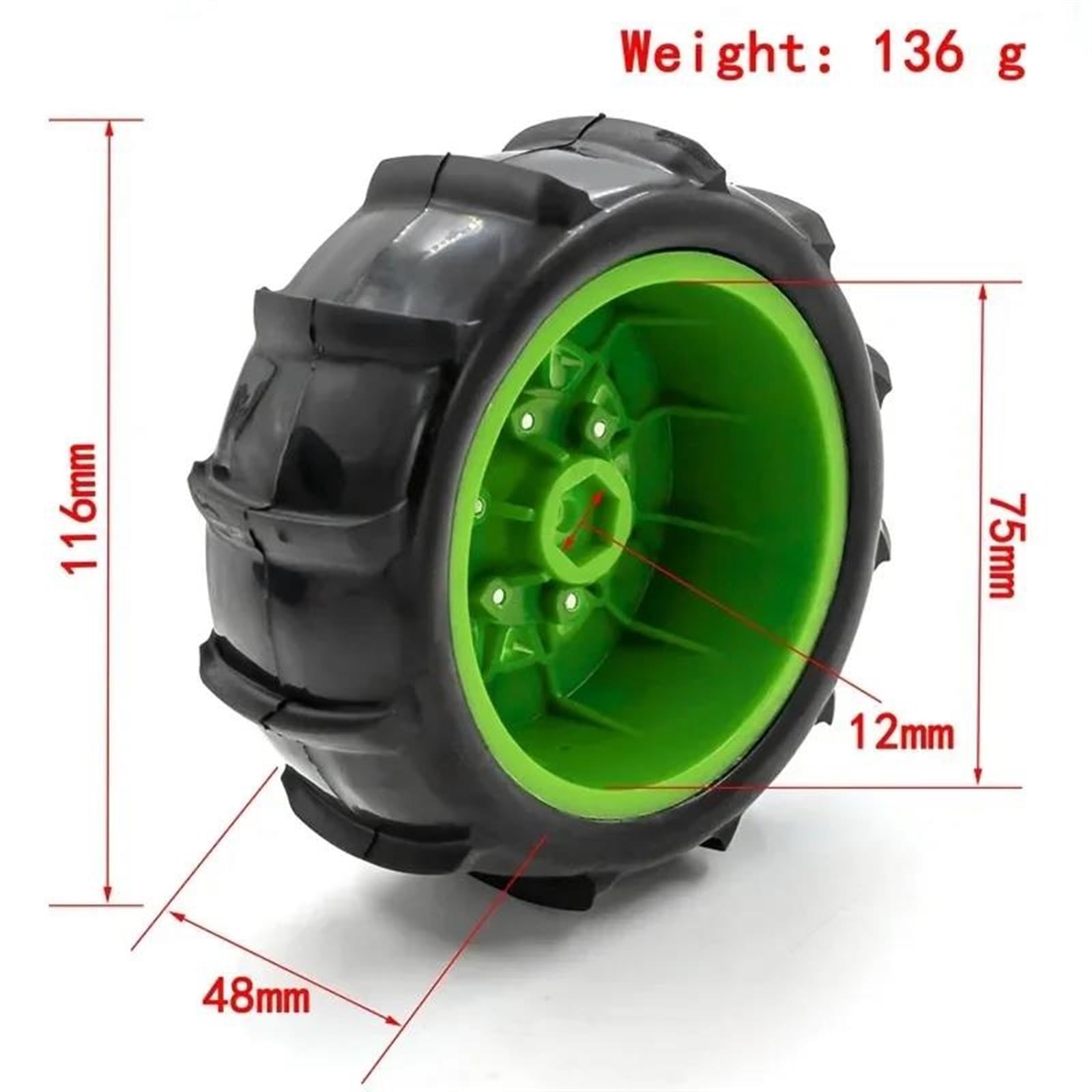Compatibile Con Traxxas Per Slash Per Huanqi 727 E-revo 116mm Pneumatico Rc Modello Di Auto Carta Breve Generale Sabbia Pneumatici Adattatore 12/14/17mm