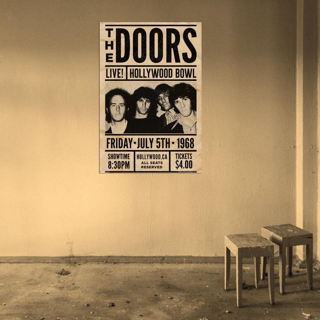 Affiche cinéma THE DOORS 110x150cm Concert LIVE AT THE BOWL' 68 / Jim Morrison - Collection
