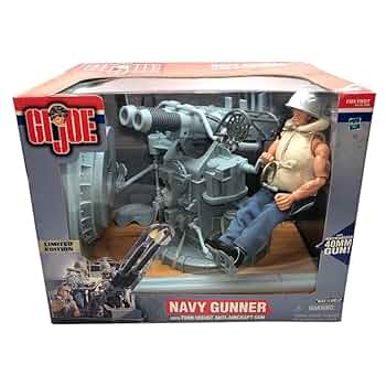 G.I.ジョー ネイビーガンナー 12インチ フィギュア 対空砲付き 限定版 G.I.ジョー ネイビーガンナー 12インチ フィギュア 対空砲付き
