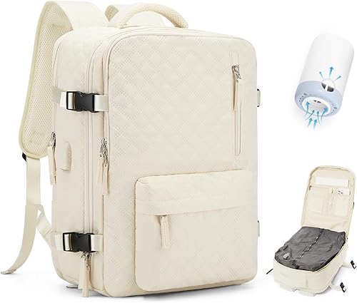 Vista 301 de VECAVE Mochila de viaje para laptop, mochila aprobada para vuelos,Mochila deportiva para universidad casual, E-peacockblue, Mochila para laptop
